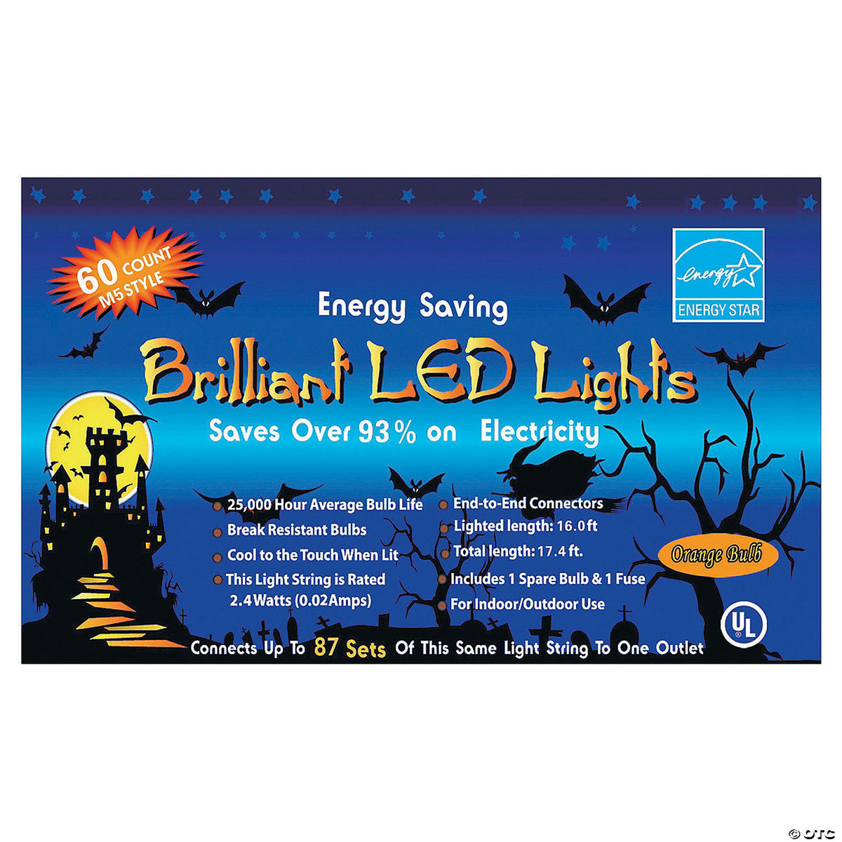 60-Light M5 LED Halloween Lights