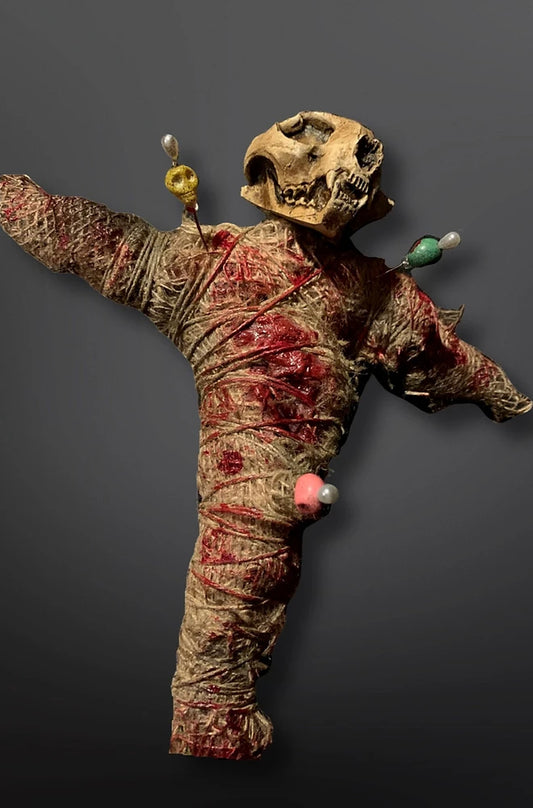  Cat Skull Voodoo Doll (with Blood)