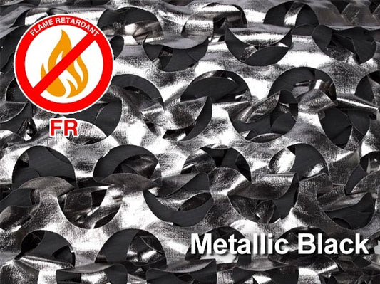  Ultra-lite Bulk Camo Netting (FR) - METALLIC BLACK