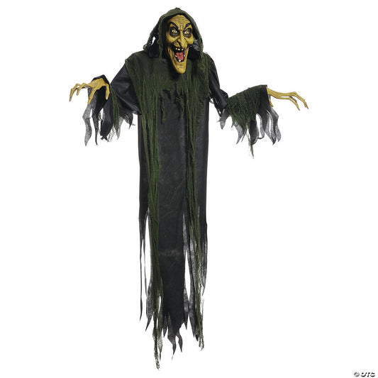  72" Animated Hanging Witch