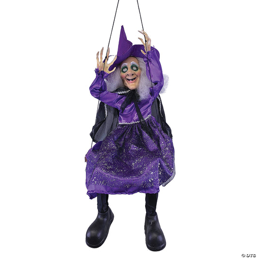  39-Inch Kicking Witch On Swing